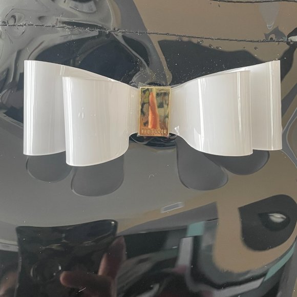 not for sale Ted Baker Black Solid and bow Small Plastic Tote - Picture 7 of 13